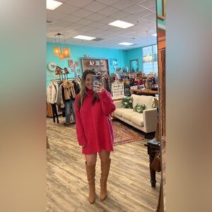 Show Me Your Mumu Timmy Tunic Pink Rose Knit Small